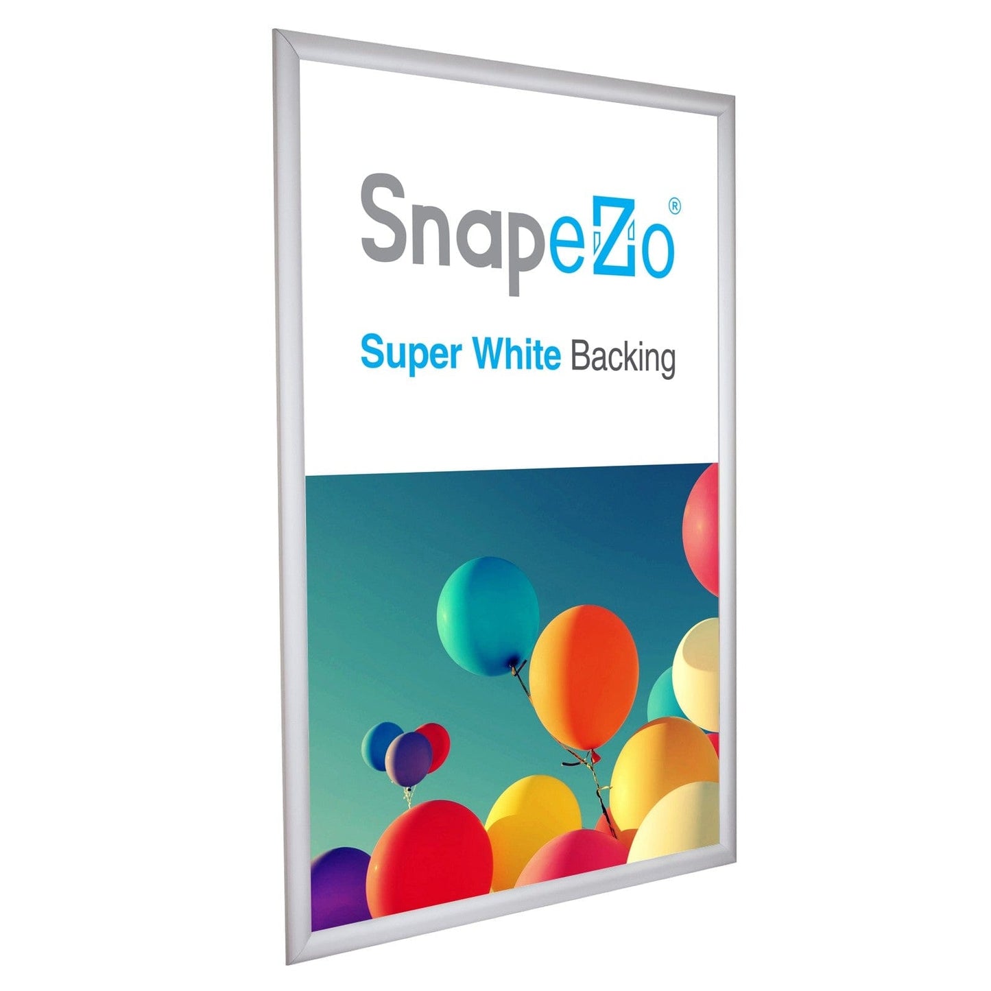 22x33 Silver SnapeZo® Snap Frame - 1.2" Profile - Snap Frames Direct
