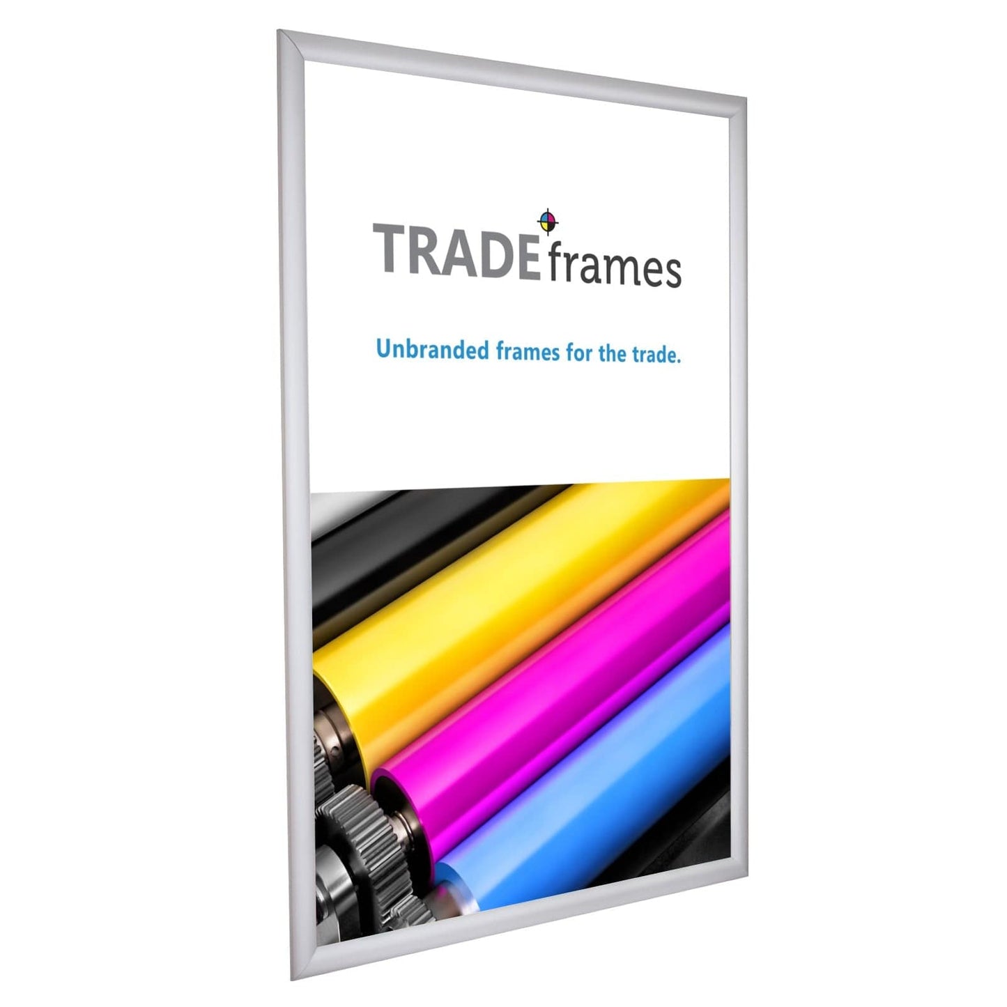 22x34  TRADEframe Silver Snap Frame 22x34 - 1.2 inch profile - Snap Frames Direct