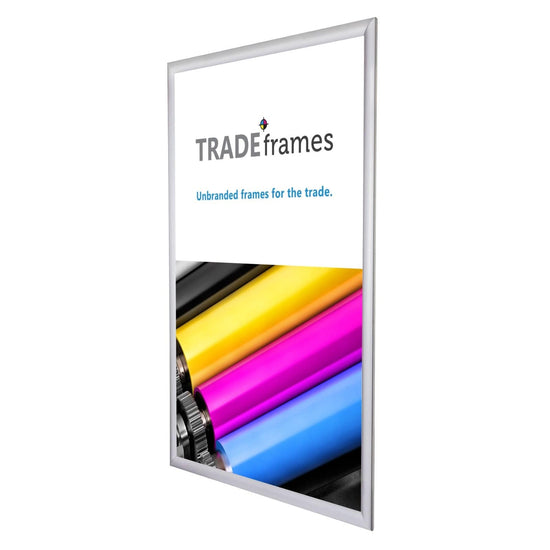 22x34  TRADEframe Silver Snap Frame 22x34 - 1.2 inch profile - Snap Frames Direct