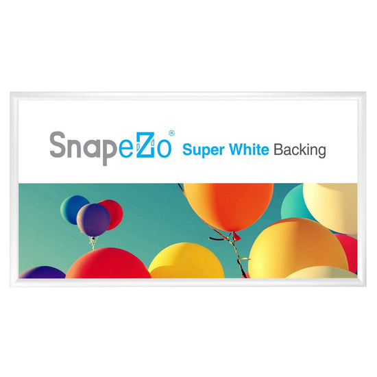 18x36 White SnapeZo® Snap Frame - 1.2" Profile - Snap Frames Direct