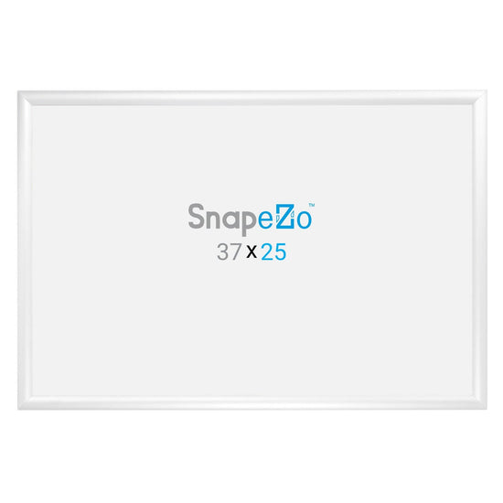 25x37 White SnapeZo® Snap Frame - 1.2" Profile - Snap Frames Direct