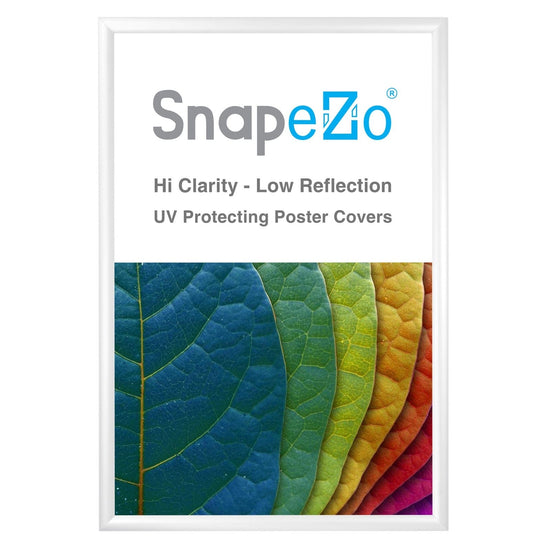 28x42 White SnapeZo® Snap Frame - 1.2" Profile - Snap Frames Direct