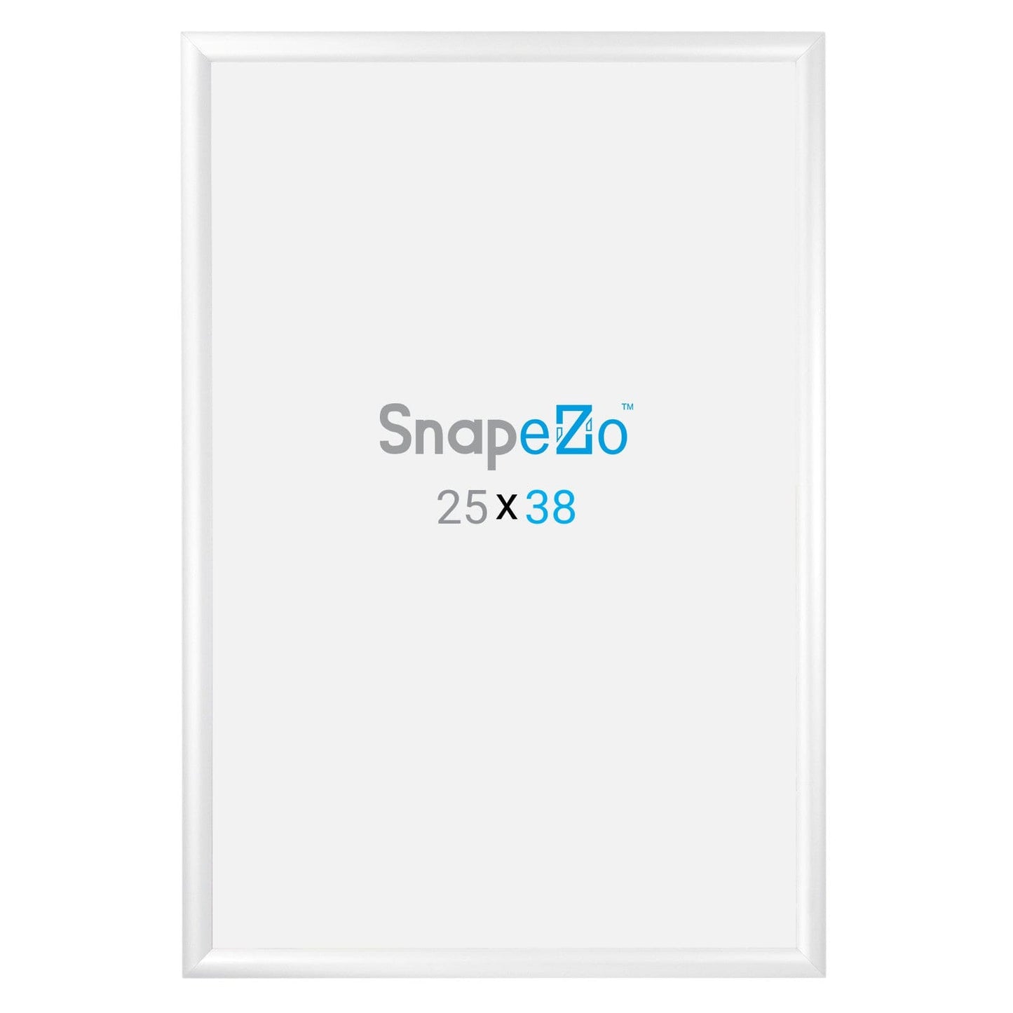 25x38 White SnapeZo® Snap Frame - 1.2" Profile - Snap Frames Direct