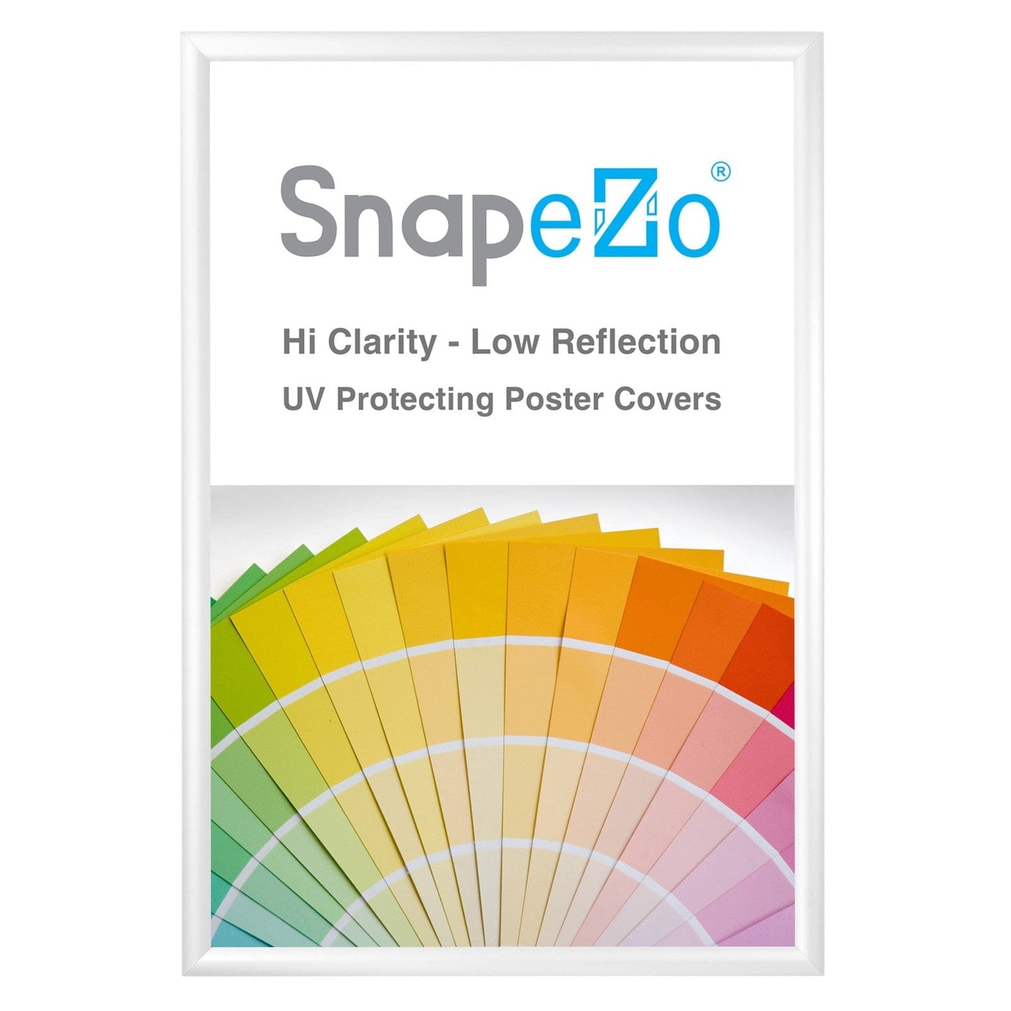 23x35 White SnapeZo® Snap Frame - 1.2" Profile - Snap Frames Direct