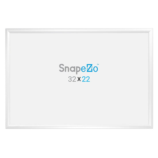 22x32 White SnapeZo® Snap Frame - 1.2" Profile - Snap Frames Direct