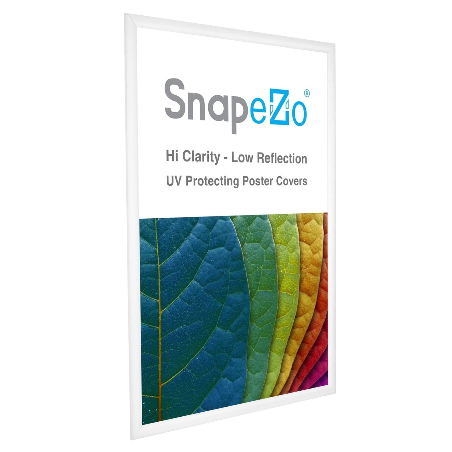 26x38 White SnapeZo® Snap Frame - 1.2" Profile - Snap Frames Direct