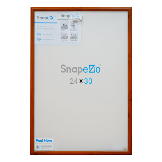 24x30 Wood Effect Poster Frame 1 Inch Snapezo®