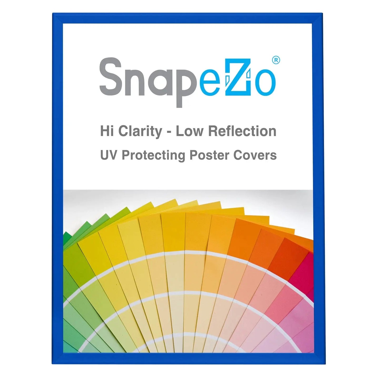 24x30 Blue SnapeZo® Snap Frame - 1.25" Profile - Snap Frames Direct