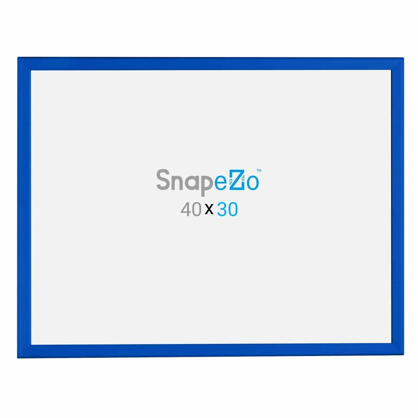 30x40 Blue SnapeZo® Snap Frame - 1.25" Profile - Snap Frames Direct