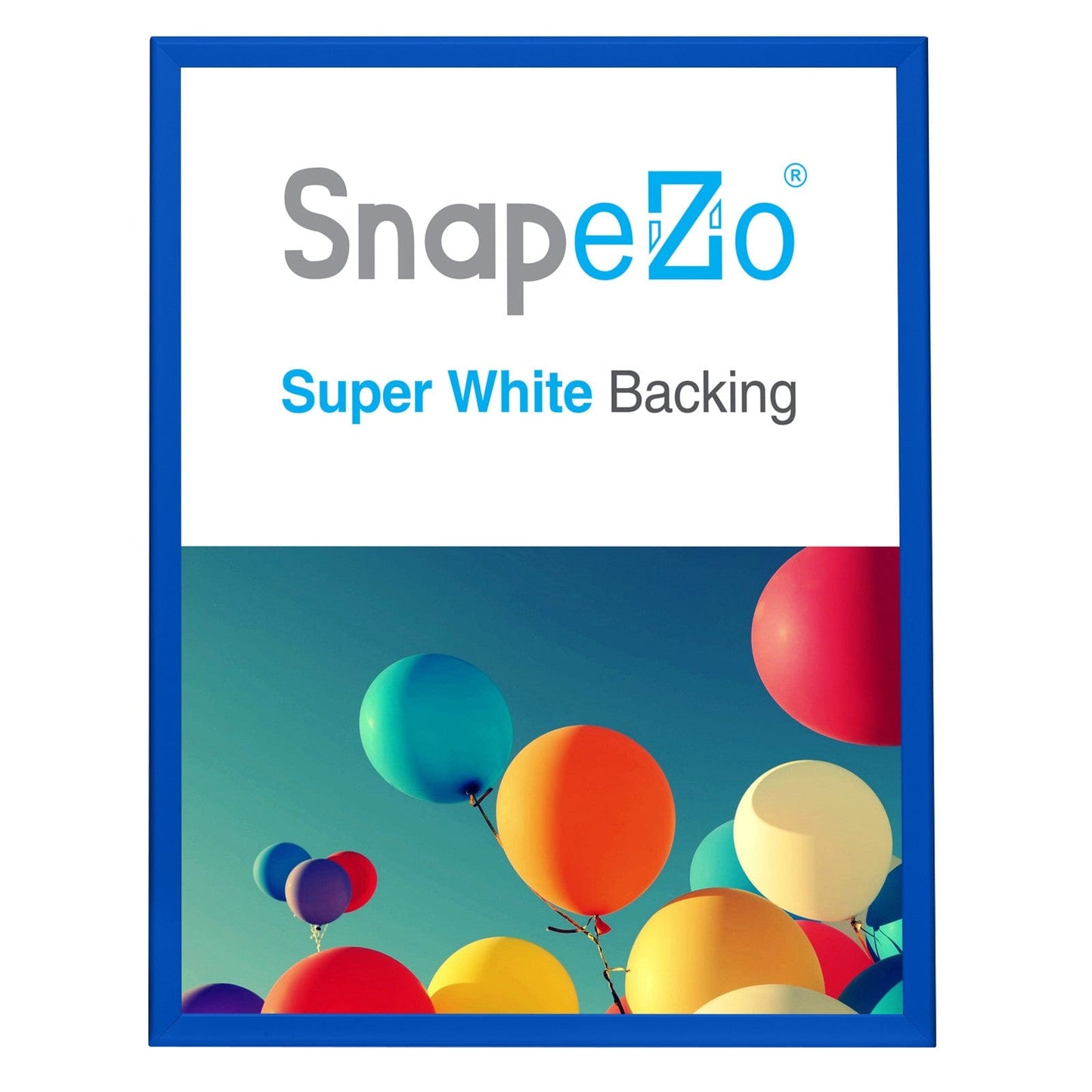 36x48 Blue SnapeZo® Snap Frame - 1.25" Profile - Snap Frames Direct