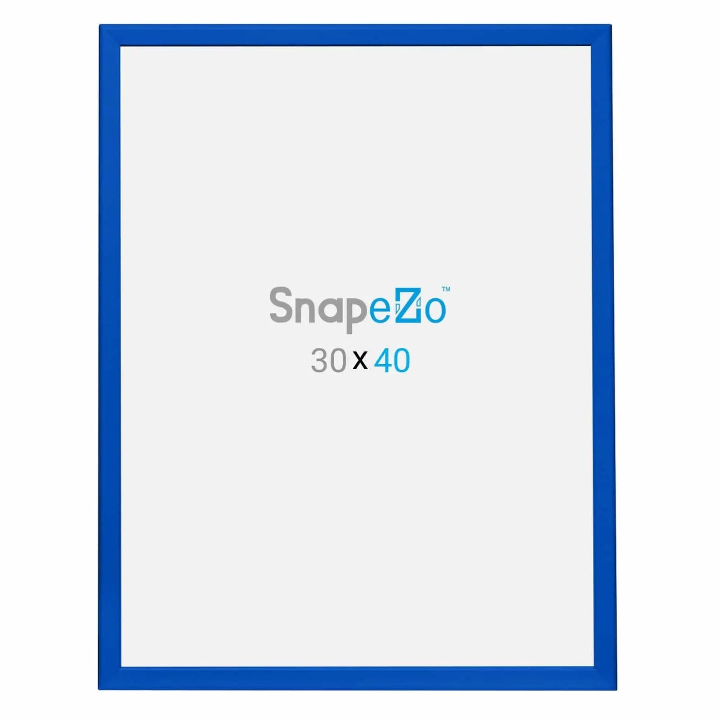 30x40 Blue SnapeZo® Snap Frame - 1.25" Profile - Snap Frames Direct