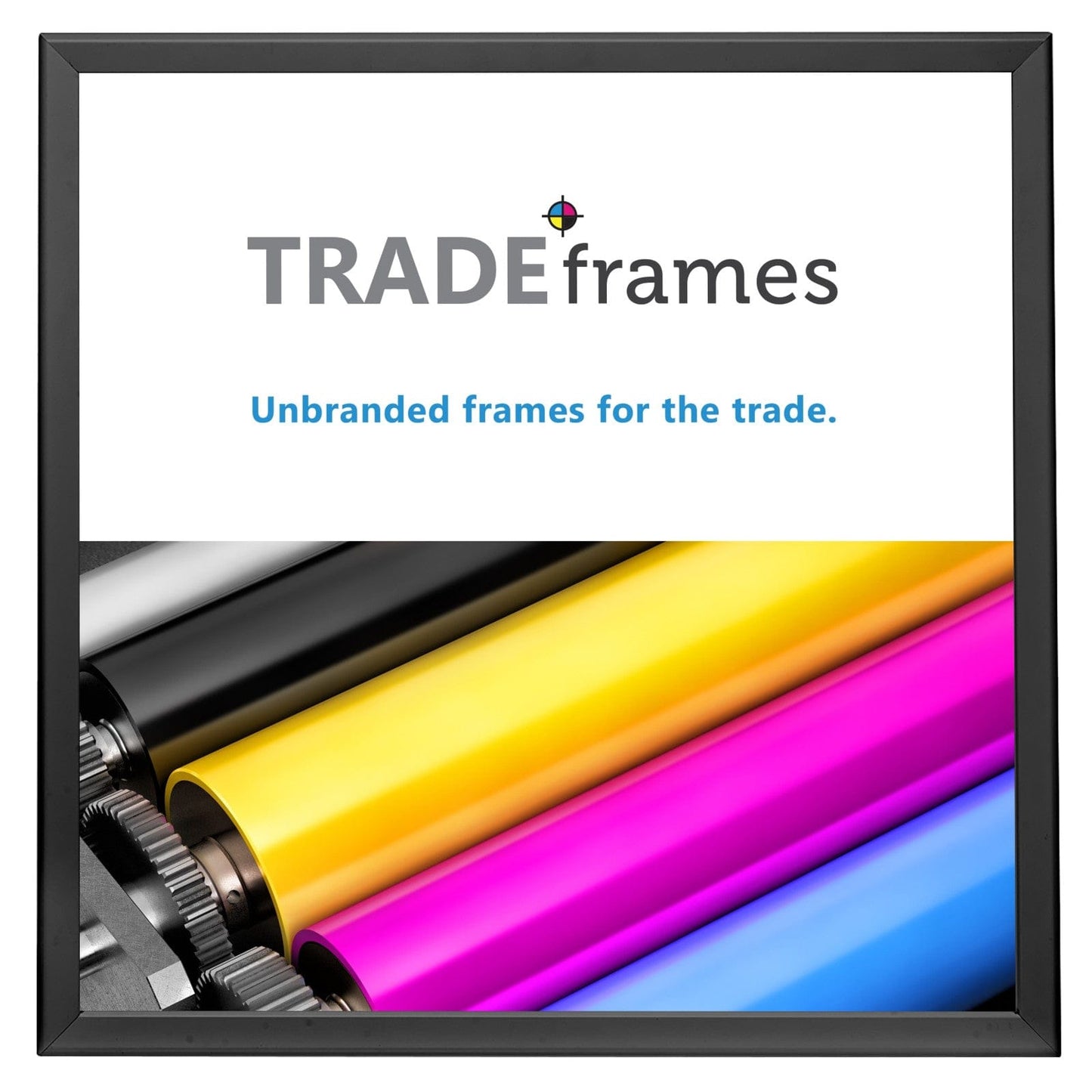 36x36 Black TRADEframe Snap Frame 36x36 - 1.25 inch profile - Snap Frames Direct