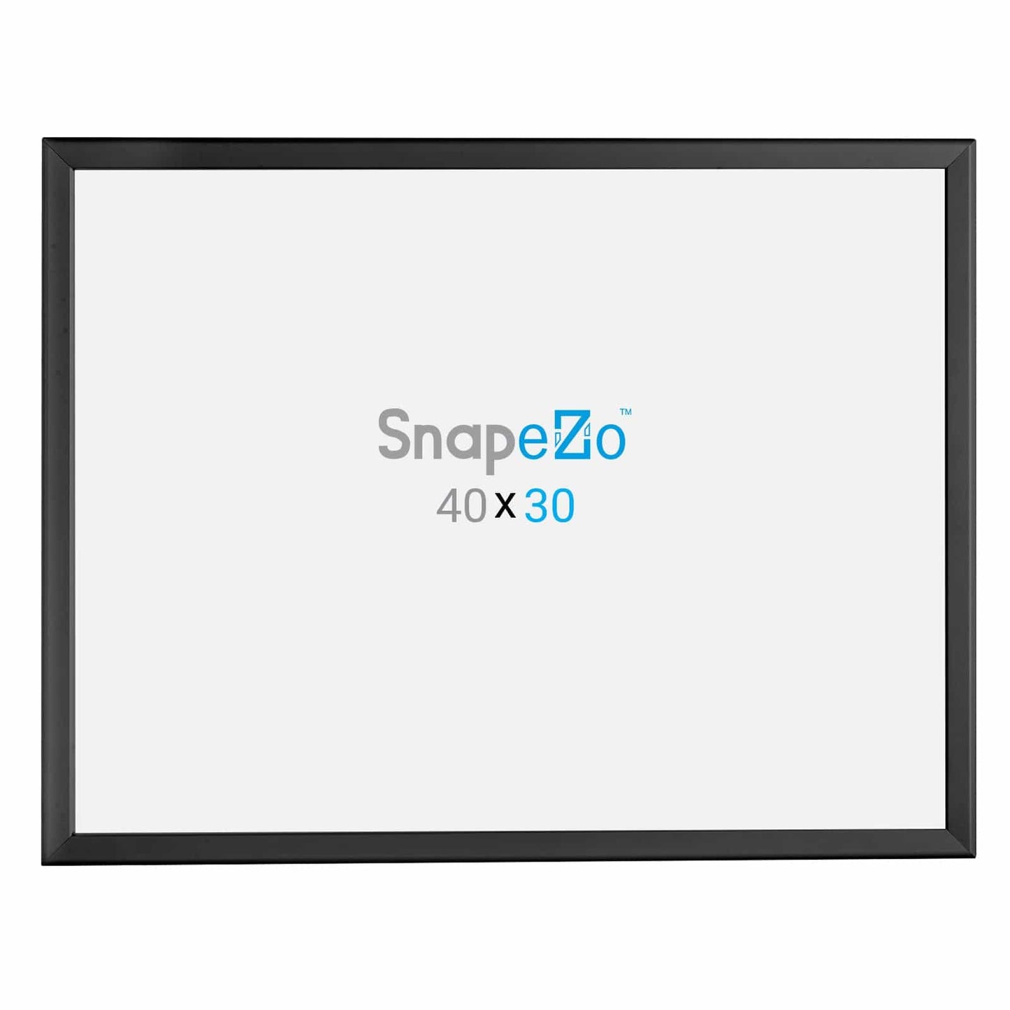 30x40 Black SnapeZo® Poster Snap Frame 1.25" - Snap Frames Direct