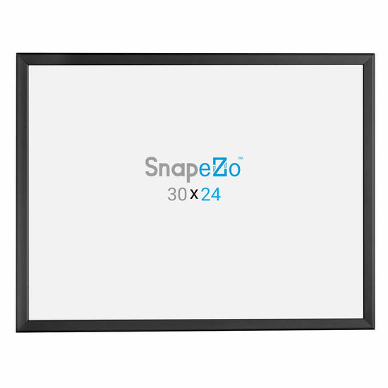 24x30 Black SnapeZo® Poster Snap Frame 1.25" - Snap Frames Direct