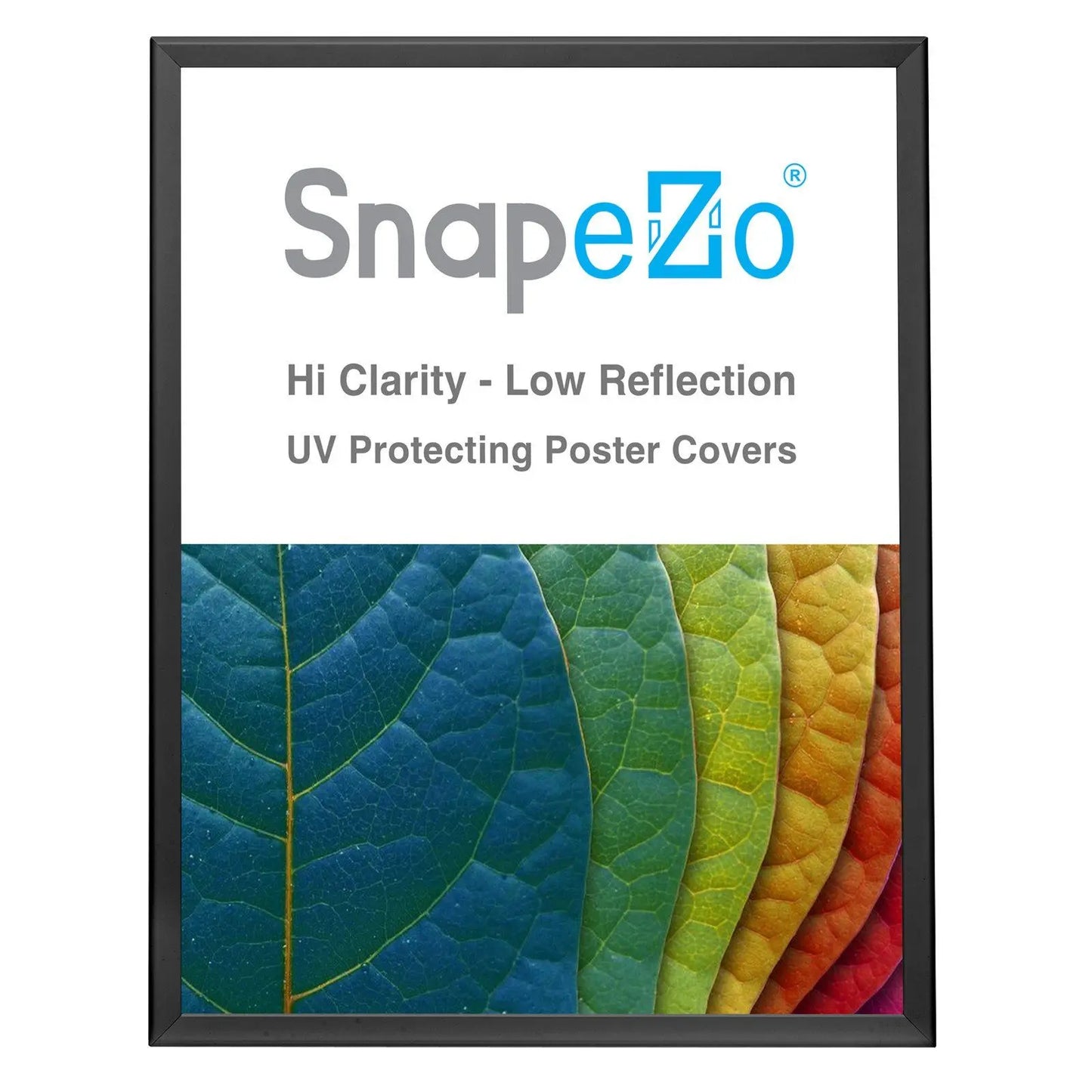 Black double-sided snap frame poster size 24X30 - 1.25 inch profile - Snap Frames Direct