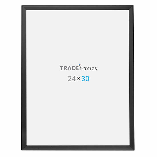 24x30 Inches Black Snap Frame - 1.25" Profile - Snap Frames Direct