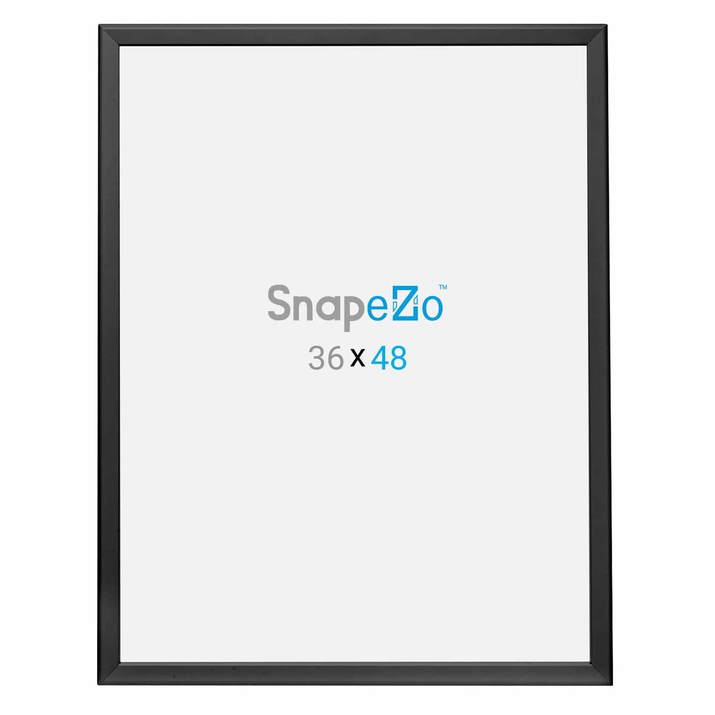 36x48 Black SnapeZo® Poster Snap Frame 1.25" - Snap Frames Direct