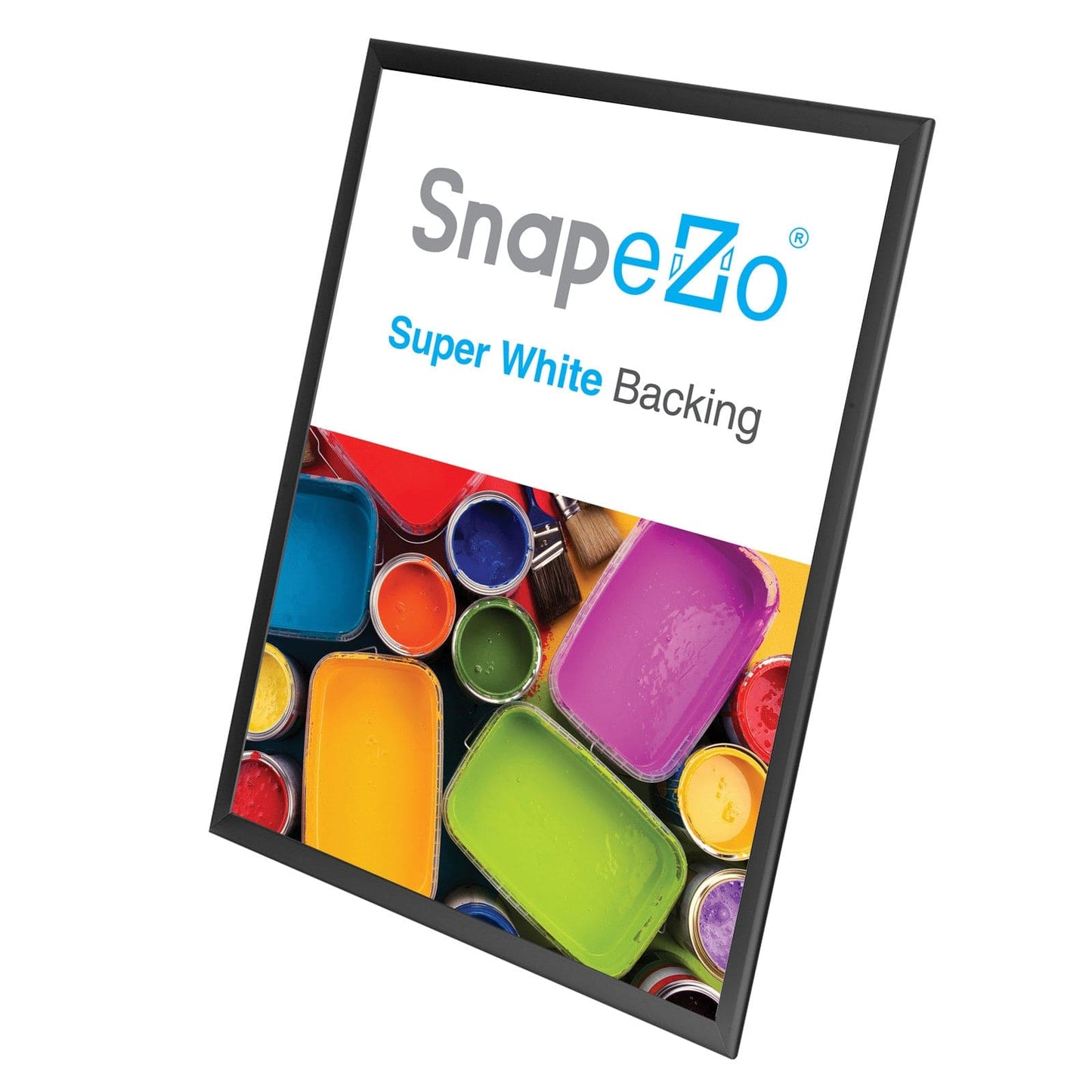A1 Black SnapeZo® Poster Snap Frame 1.25" - Snap Frames Direct