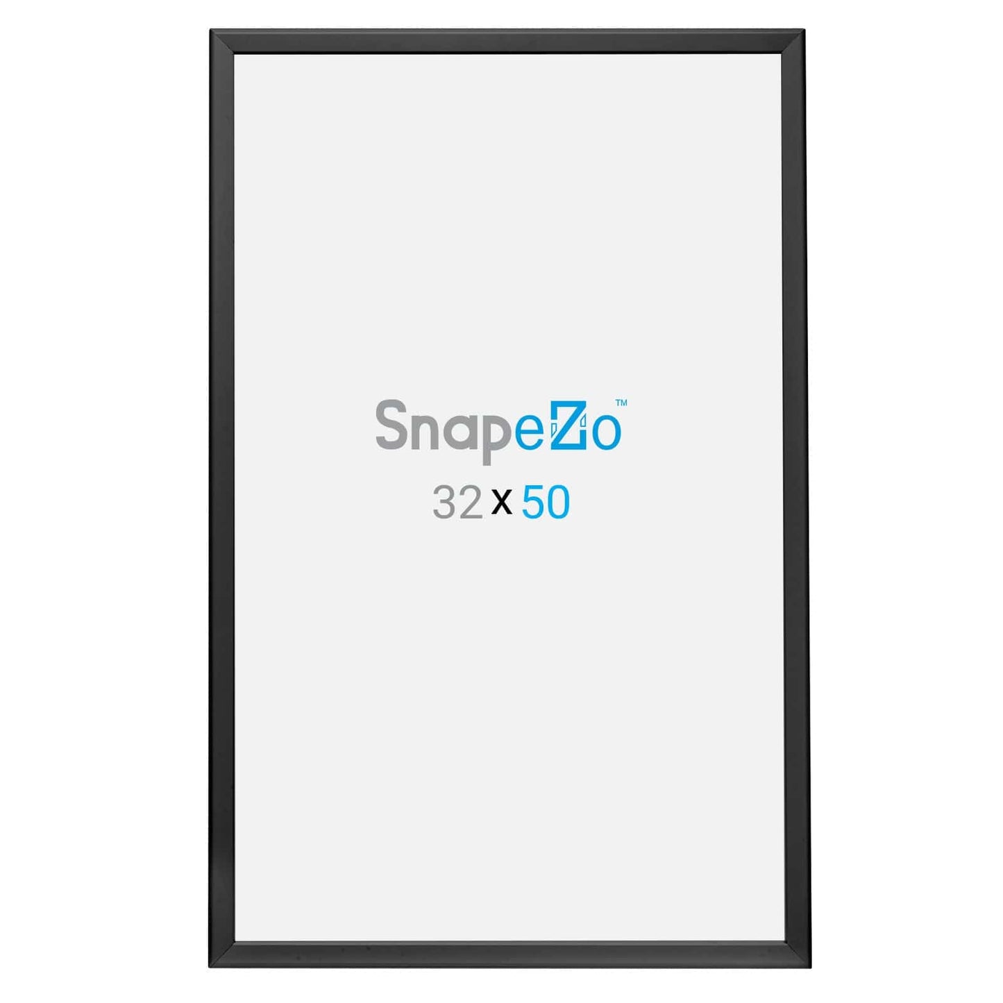 32x50 Black SnapeZo® Snap Frame - 1.25" Profile - Snap Frames Direct