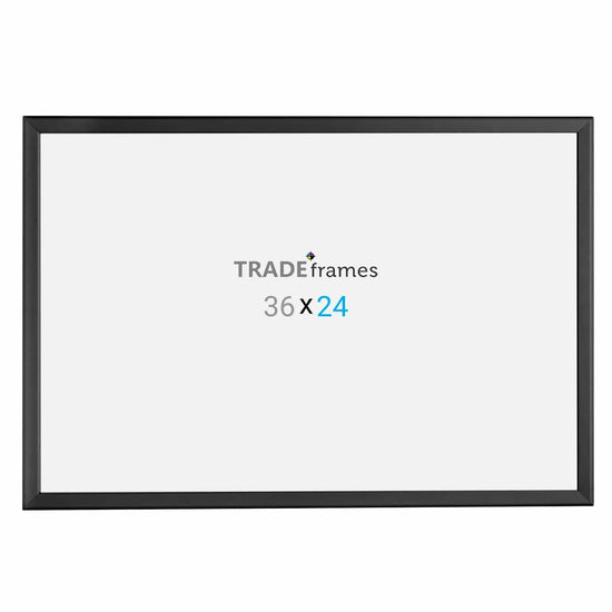 24x36 Inches Black Snap Frame - 1.25" Profile - Snap Frames Direct