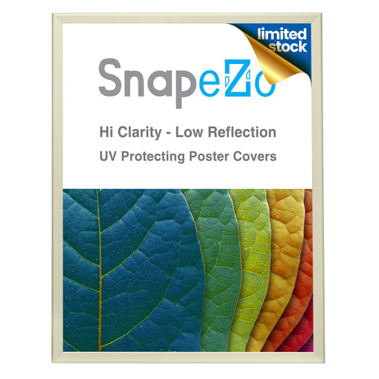 Twin-Pack of 36x48 Inches Off-White Snapezo® Snap Frame - 1.25" profile