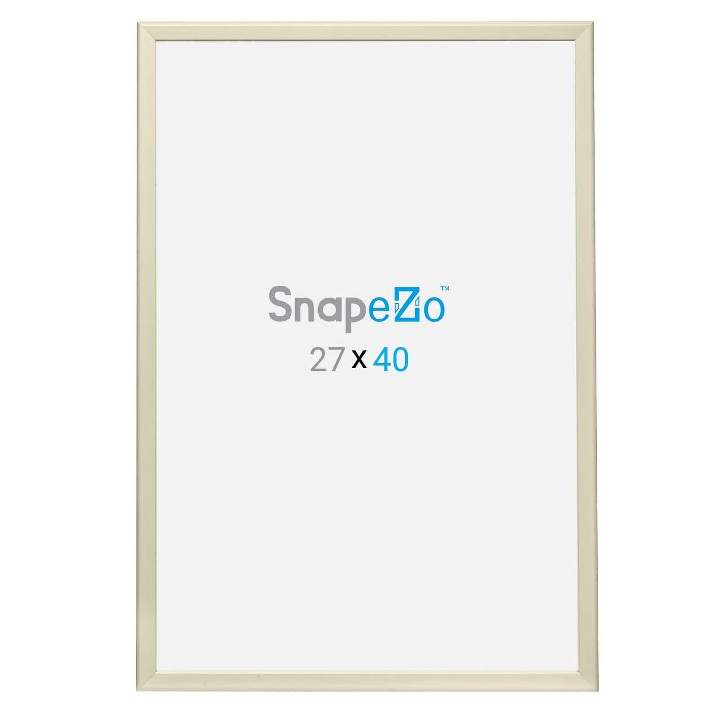 27x40 Cream SnapeZo® Snap Frame - 1.25" Profile - Snap Frames Direct