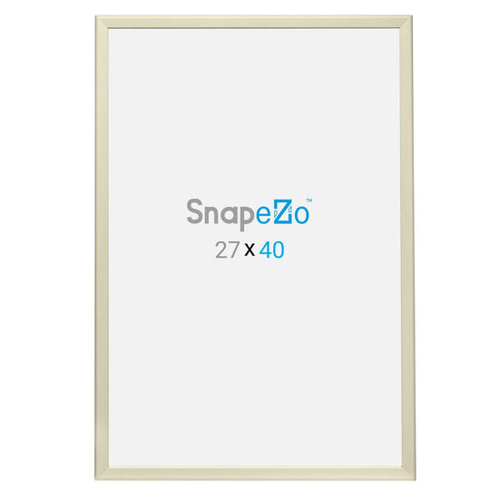 27x40 Cream SnapeZo® Snap Frame - 1.25" Profile - Snap Frames Direct