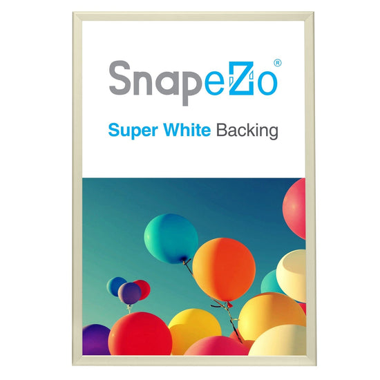 27x40 Cream SnapeZo® Snap Frame - 1.25" Profile - Snap Frames Direct