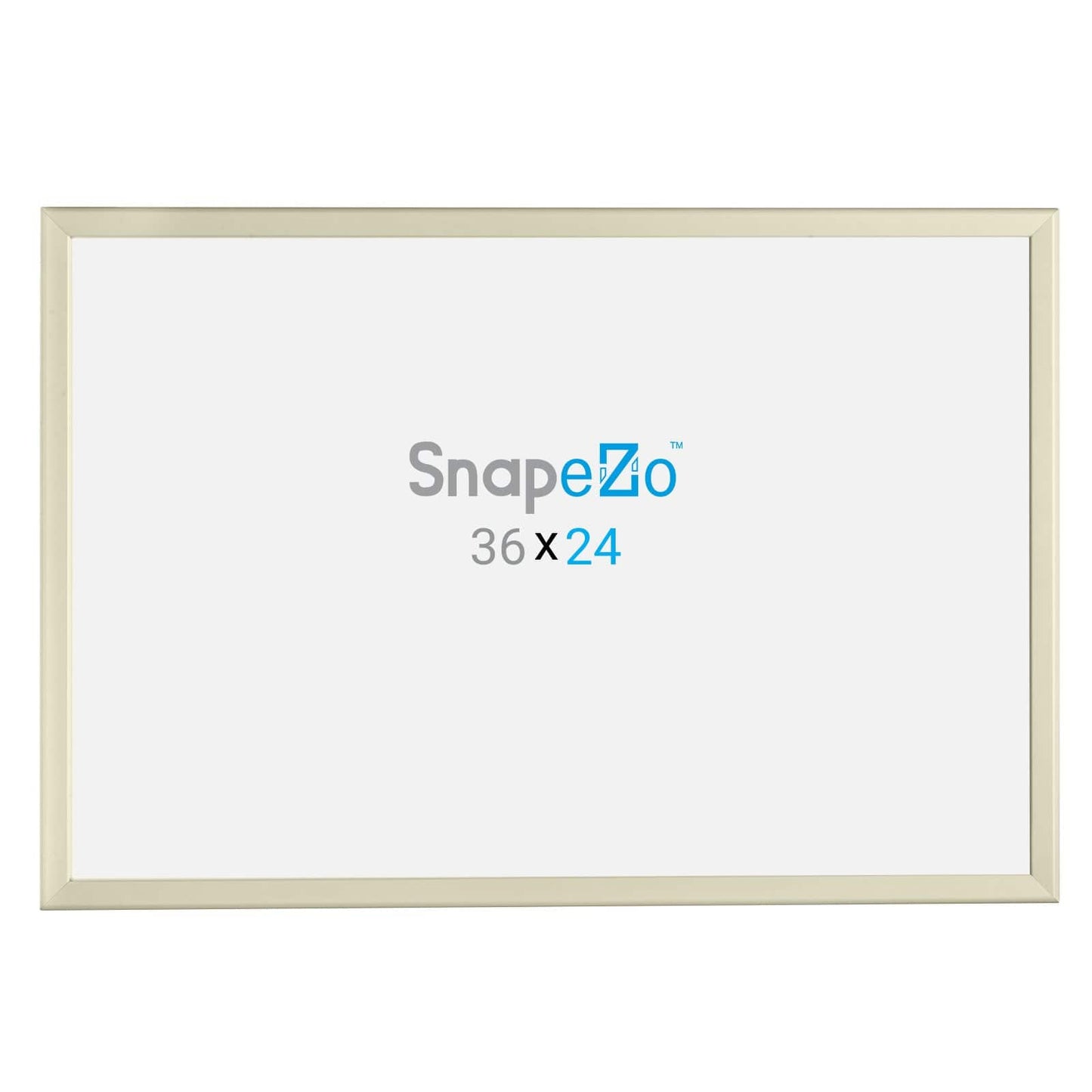 24x36 Cream SnapeZo® Snap Frame - 1.25" Profile - Snap Frames Direct