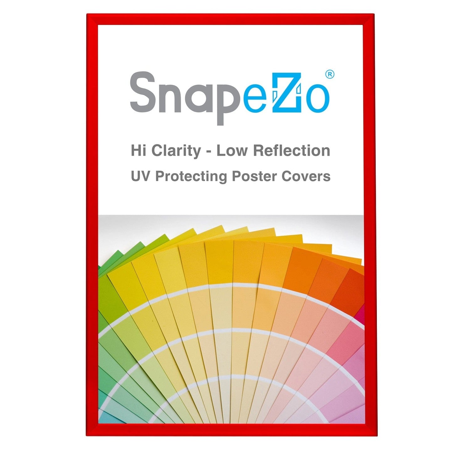 27x40 Red SnapeZo® Poster Snap Frame 1.25" - Snap Frames Direct
