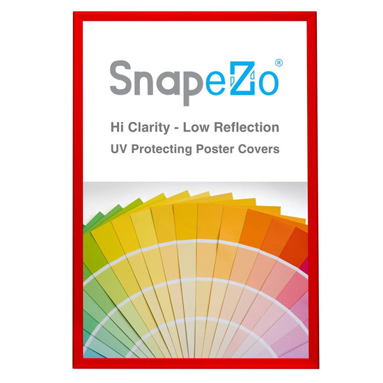 27x40 Red SnapeZo® Poster Snap Frame 1.25" - Snap Frames Direct