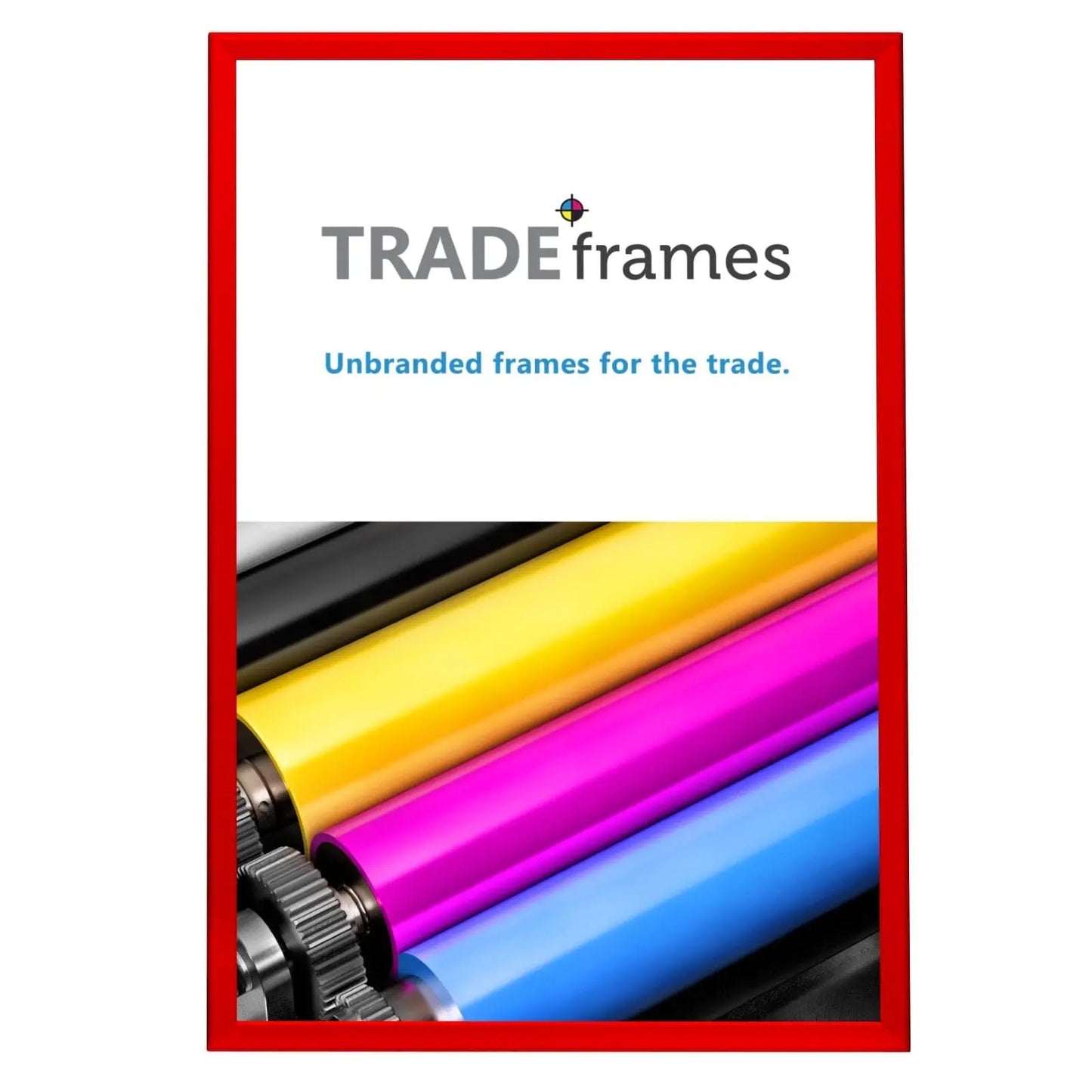 24x36 Inches Red Snap Frame - 1.25" Profile - Snap Frames Direct