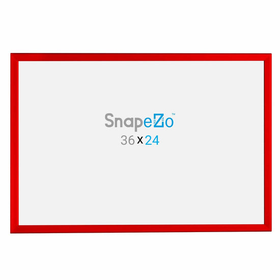 24x36 Red SnapeZo® Poster Snap Frame 1.25" - Snap Frames Direct