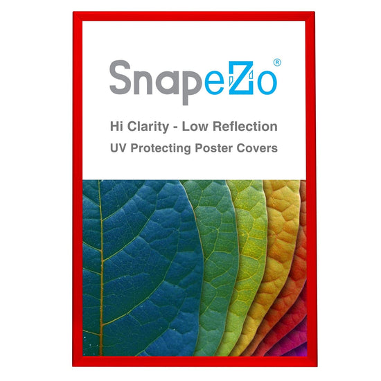 24x36 Red SnapeZo® Poster Snap Frame 1.25" - Snap Frames Direct