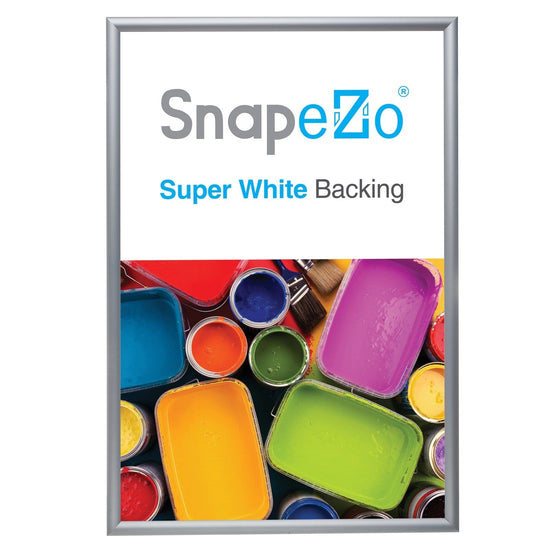 28x42 Silver SnapeZo® Snap Frame - 1.2" Profile - Snap Frames Direct