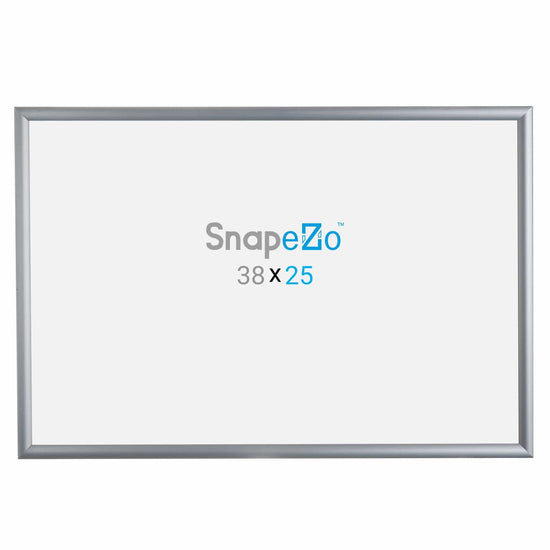 25x38 Silver SnapeZo® Snap Frame - 1.2" Profile - Snap Frames Direct