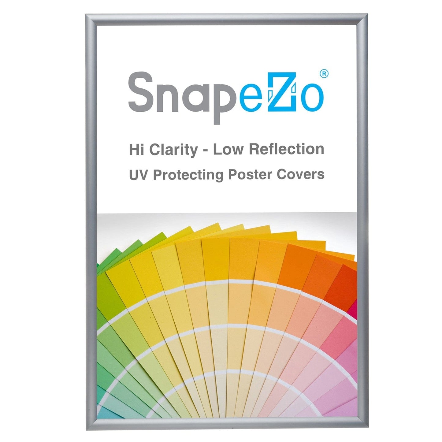 27x41 Silver SnapeZo® Snap Frame - 1.2" Profile - Snap Frames Direct