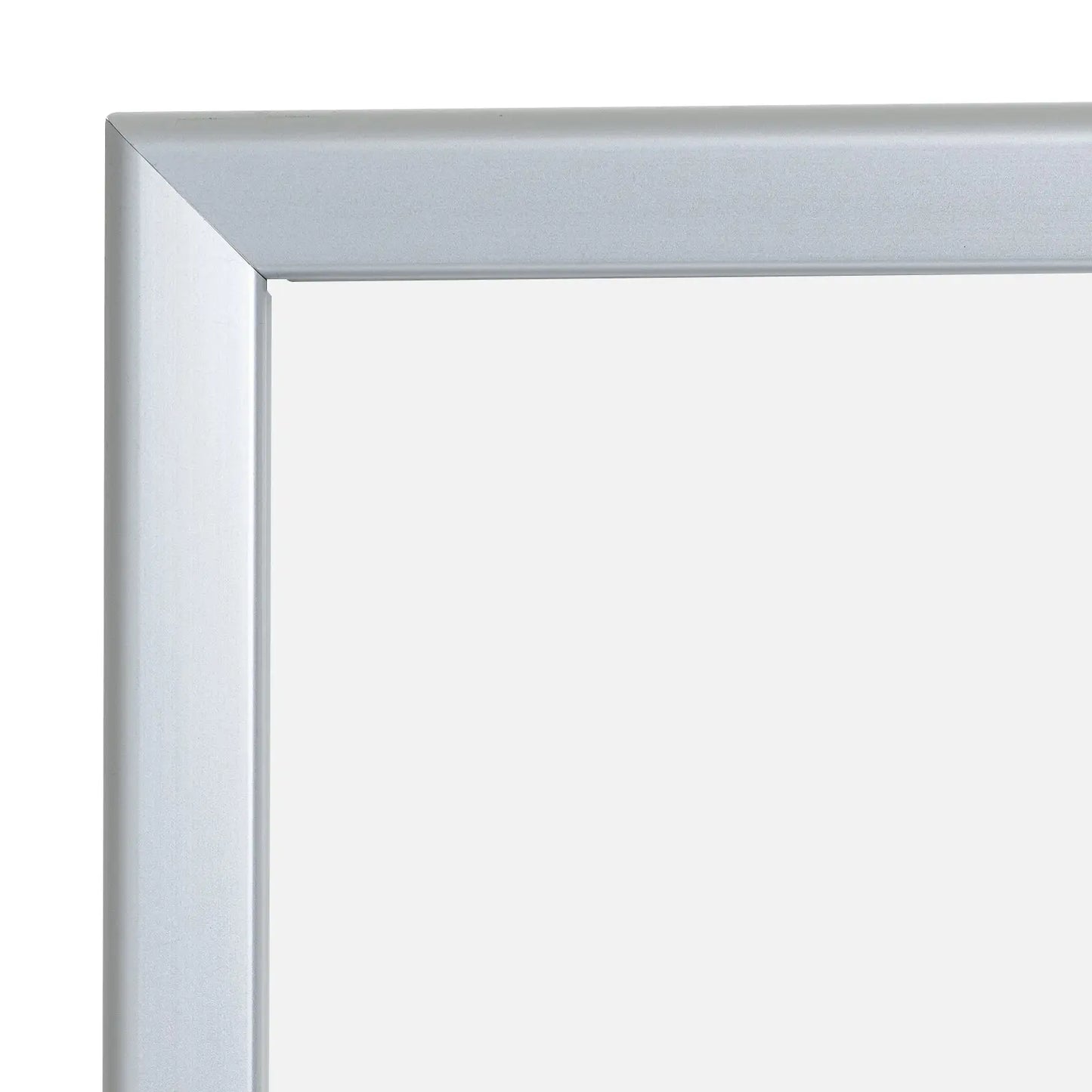18x24 Lockable Snap Poster Frame - 1.25 inch Silver Mitered Profile