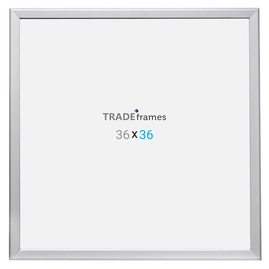 36x36  TRADEframe Silver Snap Frame 36x36 - 1.25 inch profile - Snap Frames Direct