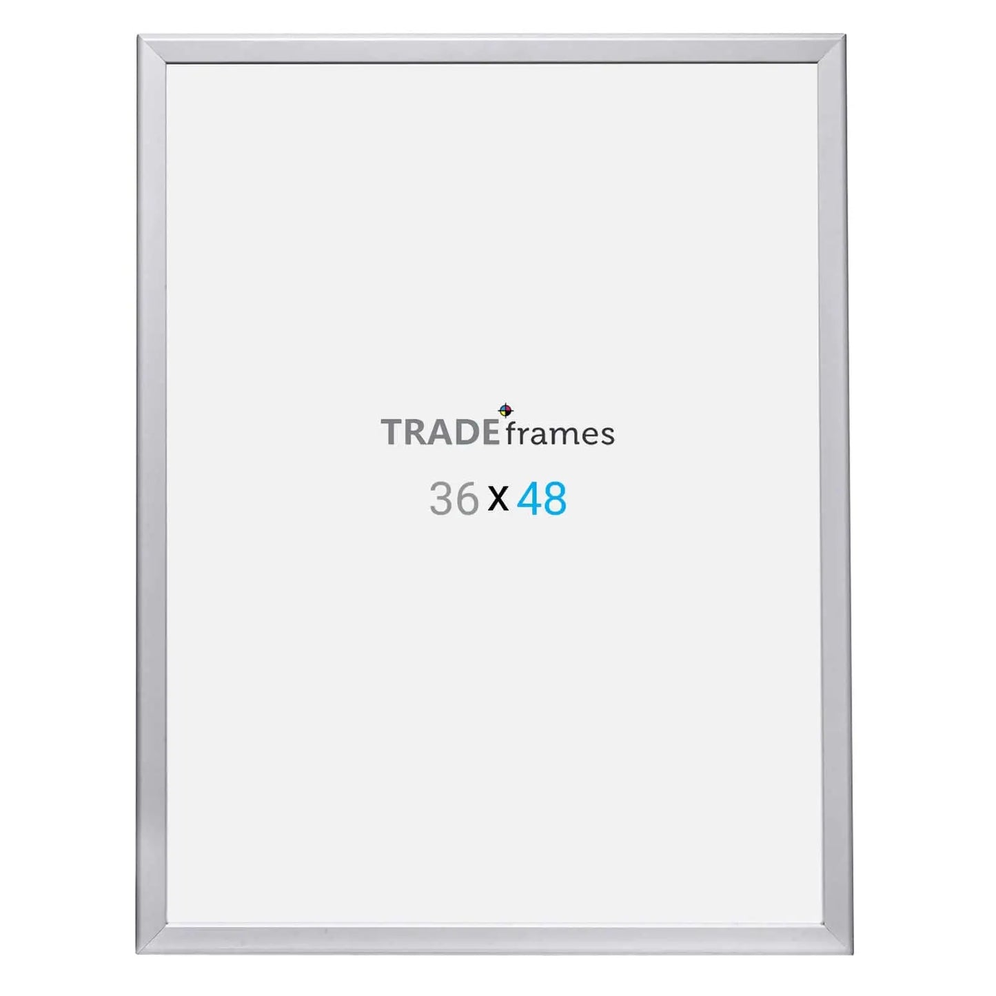 36x48 Silver Snap Frame - 1.25" Profile - Snap Frames Direct