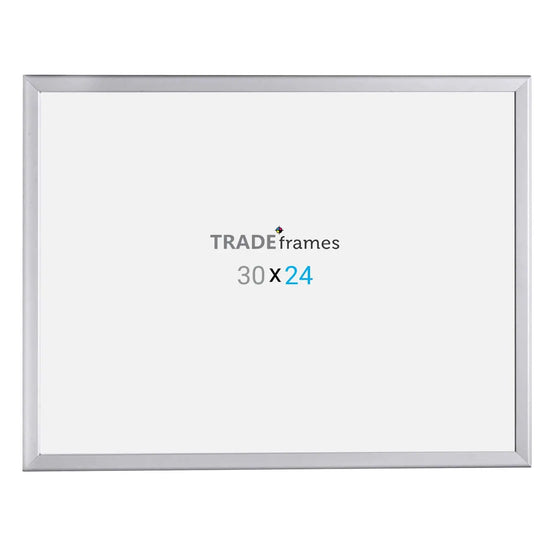 24x30 Silver Snap Frame - 1.25" Profile - Snap Frames Direct