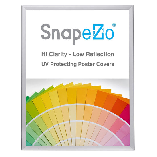 24x30 Silver SnapeZo® Poster Snap Frame 1.25" - Snap Frames Direct