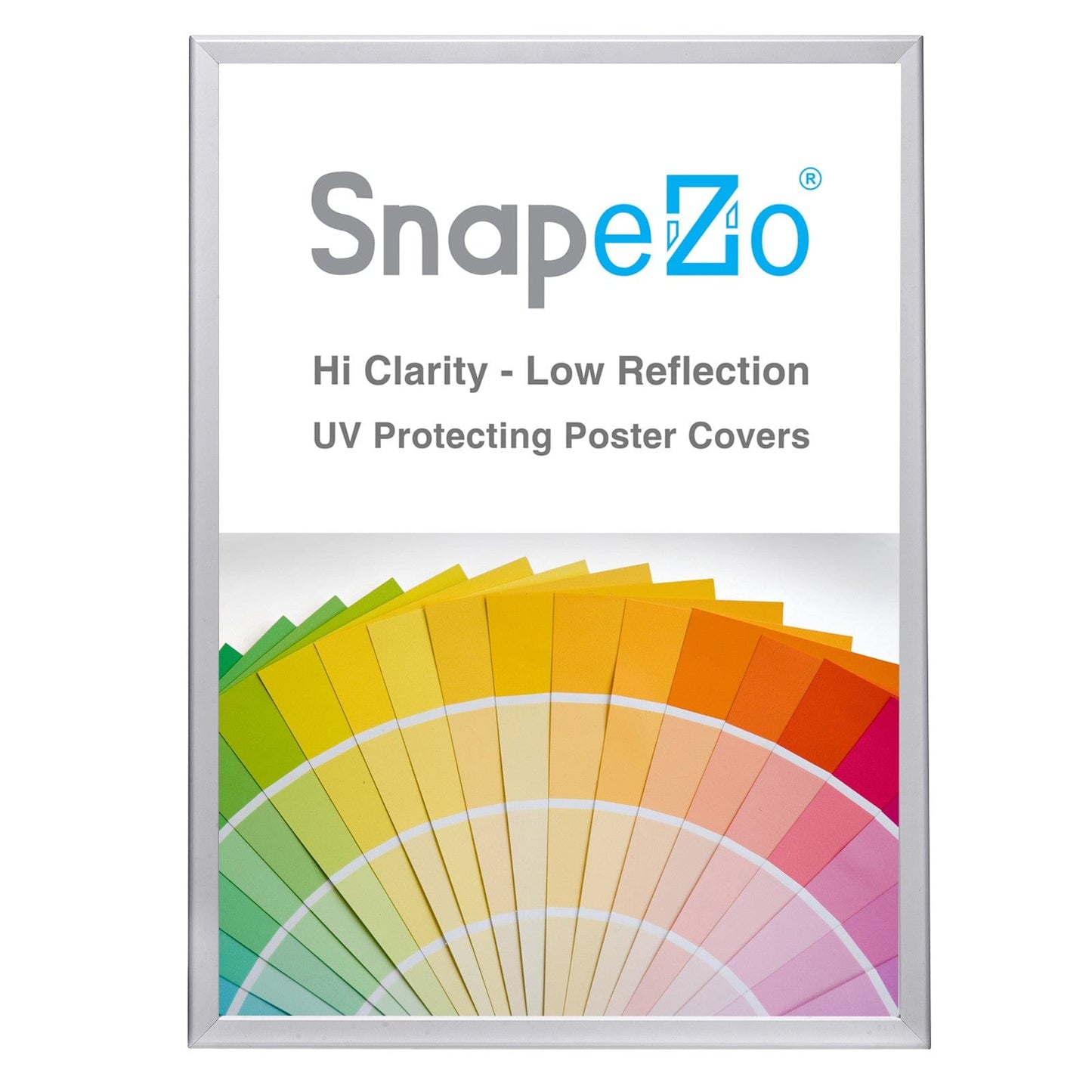 A1 Silver SnapeZo® Poster Snap Frame 1.25" - Snap Frames Direct