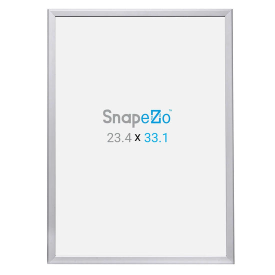 A1 Silver SnapeZo® Poster Snap Frame 1.25" - Snap Frames Direct