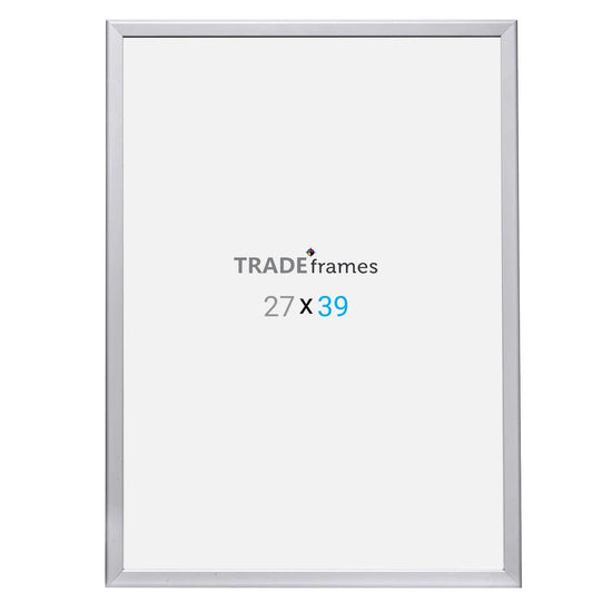 27x39 Silver Snap Frame - 1.25" Profile - Snap Frames Direct