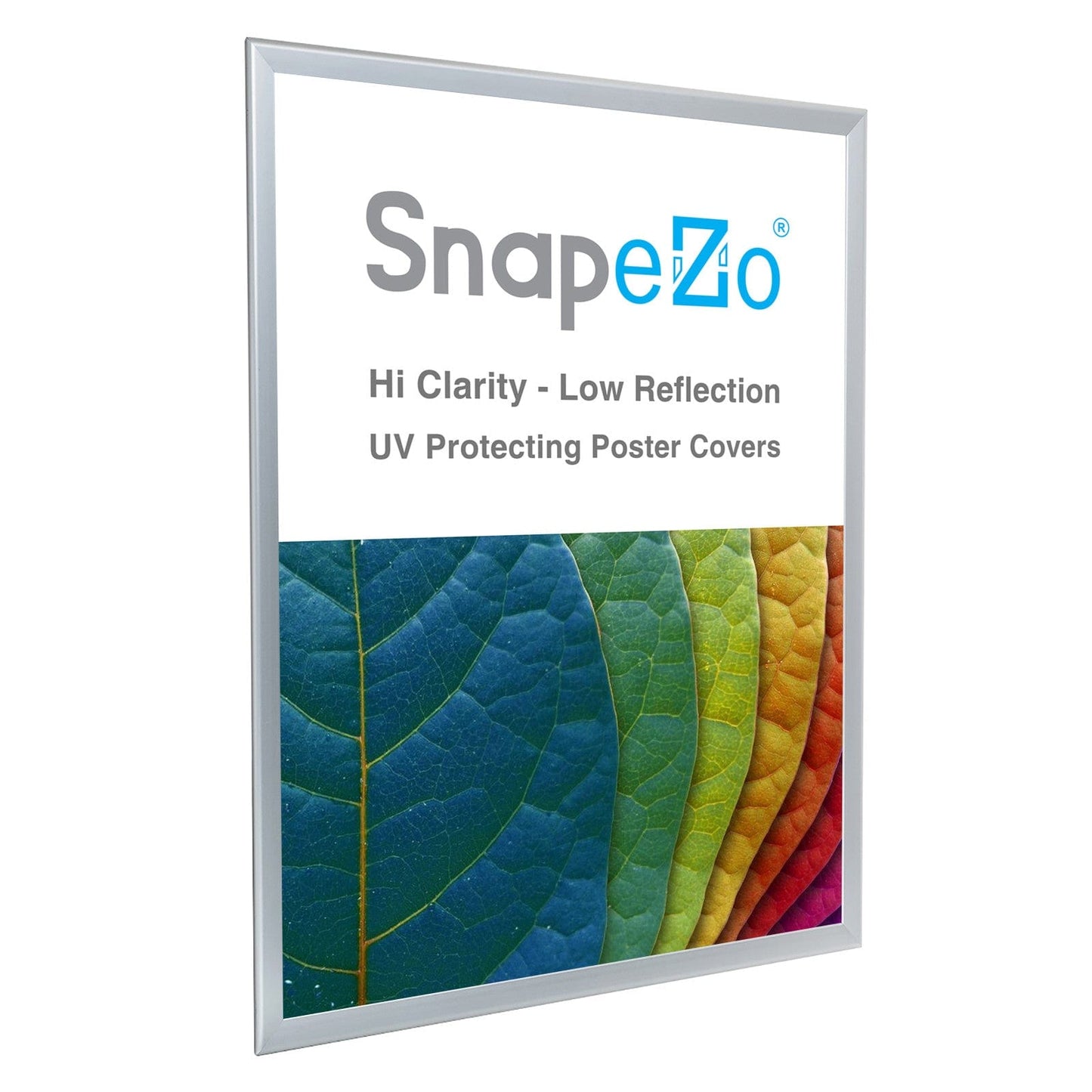 29x40 Silver SnapeZo® Snap Frame - 1.25" Profile - Snap Frames Direct