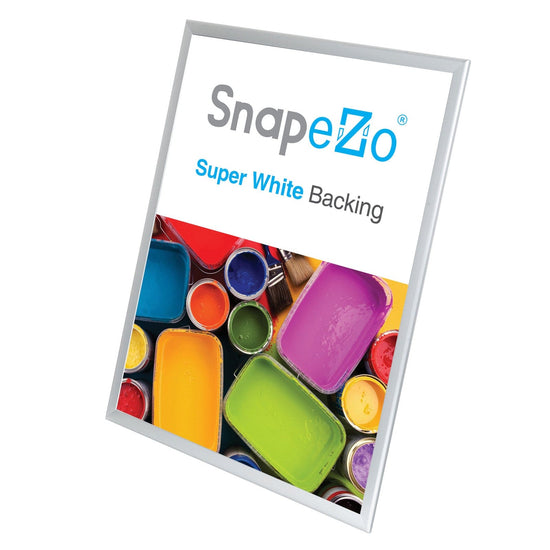 27x39 Silver SnapeZo® Poster Snap Frame 1.25" - Snap Frames Direct