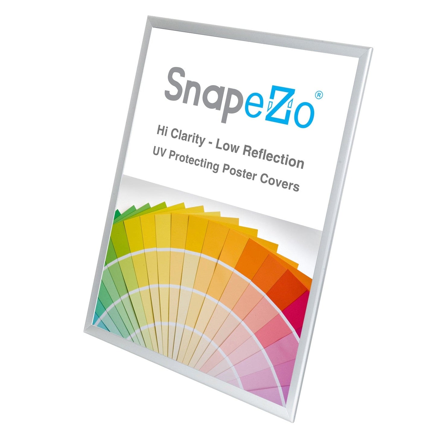 29x40 Silver SnapeZo® Snap Frame - 1.25" Profile - Snap Frames Direct