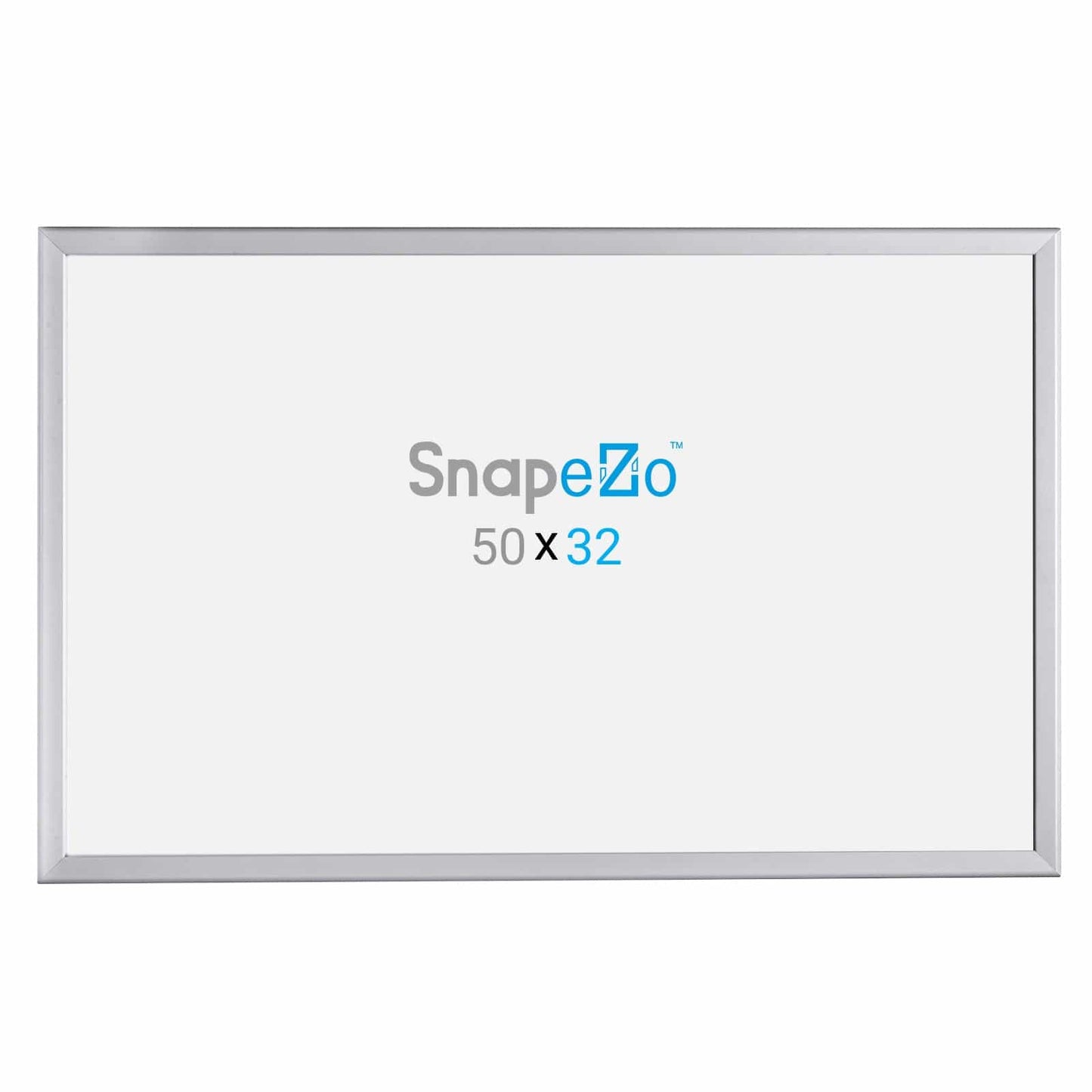 32x50 Silver SnapeZo® Snap Frame - 1.25" Profile - Snap Frames Direct