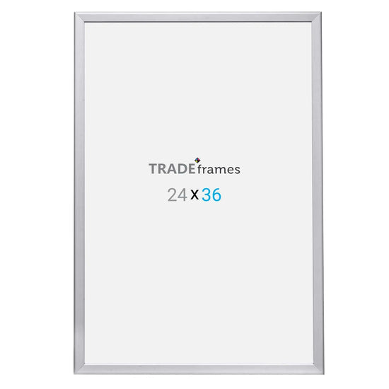 24x36 Silver Snap Frame - 1.25" Profile - Snap Frames Direct